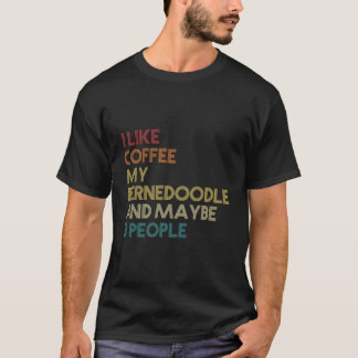 Camiseta Dueño de perro de Bernedoodle Café Amantes Cita Vi