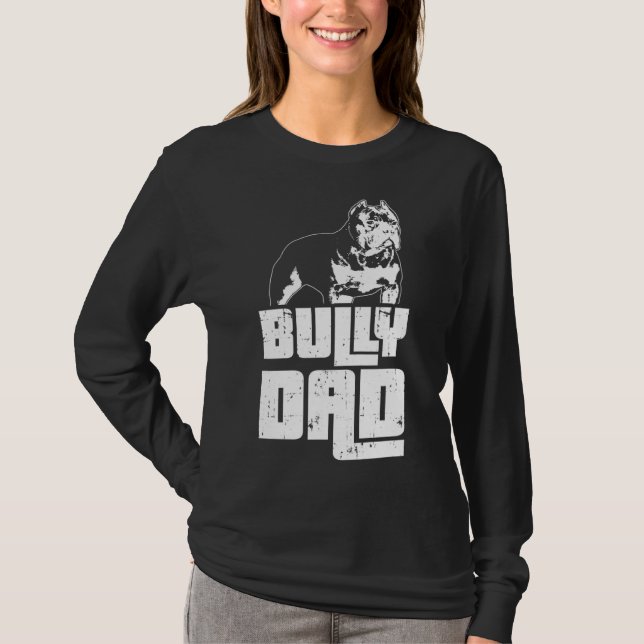 Camiseta Dueño de perro de Bully Dad American (Anverso)
