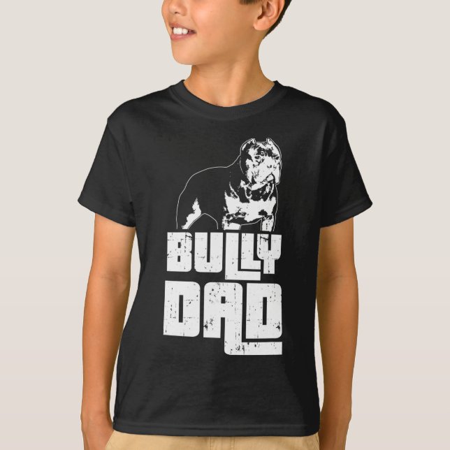 Camiseta Dueño de perro de Bully Dad American (Anverso)
