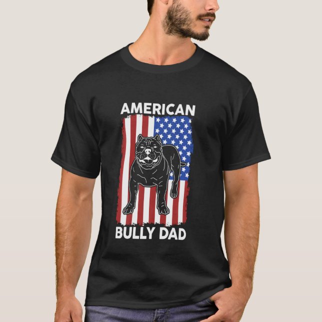 Camiseta Dueño de perro de Bully Dad American Bull (Anverso)