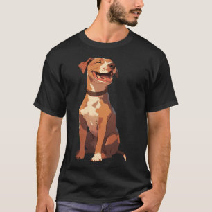 Camiseta Dueño de perro de dibujos animados Pitbull Amante 