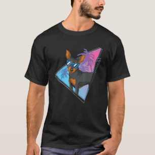 Camiseta Dueño de perro de la onda de vapor tropical Guay g