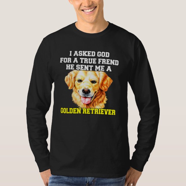 Camiseta Dueño De Perro De La Recuperación De Oro Que Pedí  (Anverso)