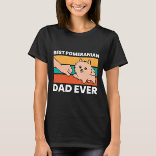 Camiseta Dueño de perro de Pomerania mejor padre de Pomeran