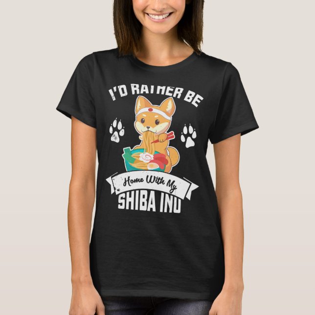 Camiseta Dueño de perro de Shiba dice 5 (Anverso)