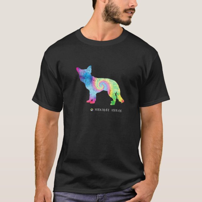 Camiseta Dueño de perro de Yorkshire Terrier Cute Mascota d (Anverso)