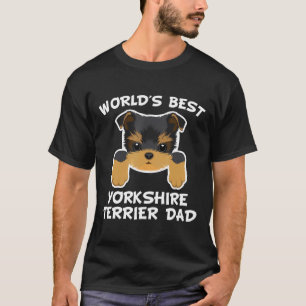 Camiseta Dueño de perro del mejor porro de Yorkshire Terrie