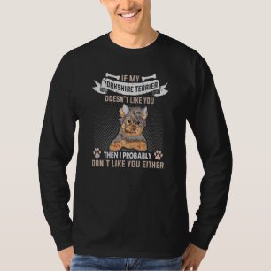 Camiseta Dueño De Perro Dice Por Perro Yorkshire Terrier