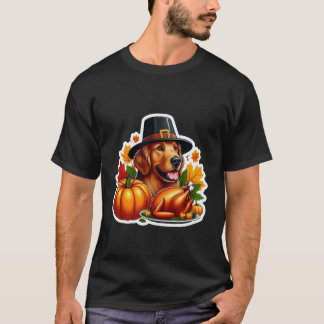 Camiseta Dueño de perro divertido de Acción de Gracias Retr