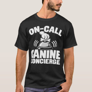 Camiseta Dueño de perro divertido llama a conserje canino M