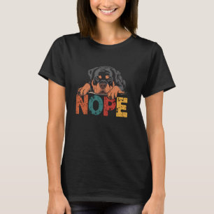 Camiseta Dueño de perro divertido Rottweiler No testarudo a