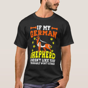 Camiseta Dueño de perro hombre perro lobo alemán lindo