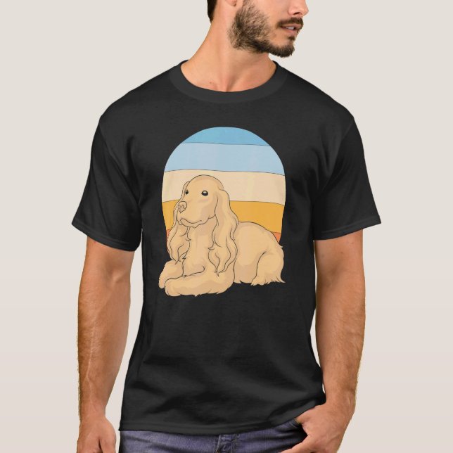 Camiseta Dueño de perro Mascota Animal Dog Retro Cocker Spa (Anverso)