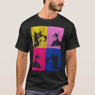 Camiseta Dueño de perro Mascota dueño de animal Pop Doberma