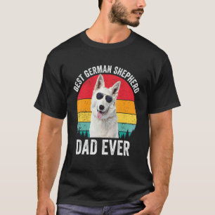 Camiseta Dueño de perro pastor alemán blanco vintage para h
