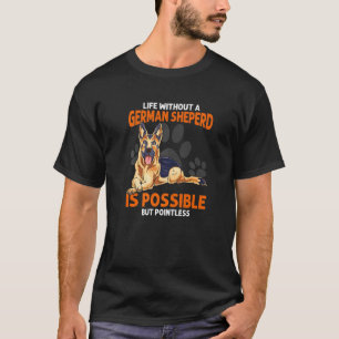 Camiseta Dueño de perro pastor alemán lindo gráfico de anim