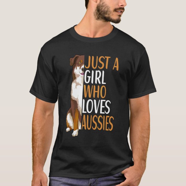 Camiseta Dueño de perro pastor australiano Aussie (Anverso)