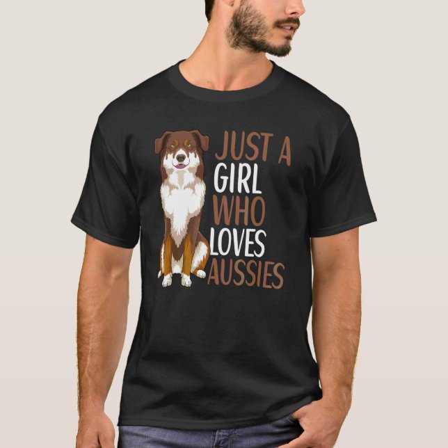 Camiseta Dueño de perro pastor australiano Aussie  Chicas 2 (Anverso)