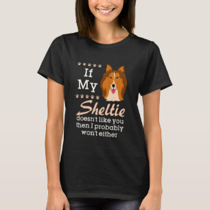 Camiseta Dueño de perro pastor de Shetland Sheltie divertid