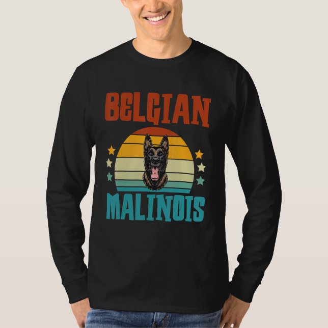 Camiseta Dueño de perro Raza de perro Padres Malino belga (Anverso)