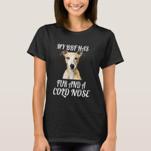 Camiseta Dueño de perro Whippet Diseño de arte Mi BFF tiene