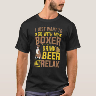 Camiseta Dueño De Perros De Boxer Que Quiero Ir Con Mi Boxe