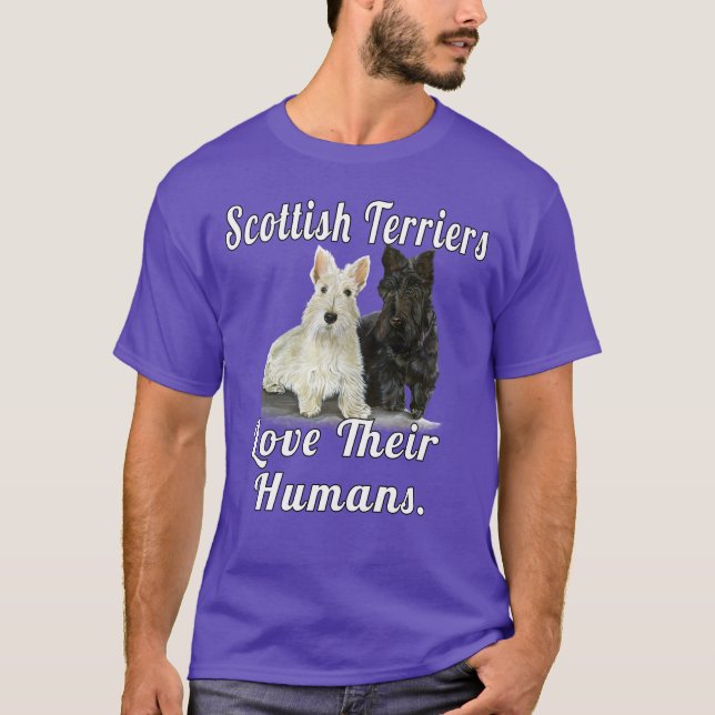Camiseta Dueño de perros Territorios escoceses aman a sus s (Anverso)