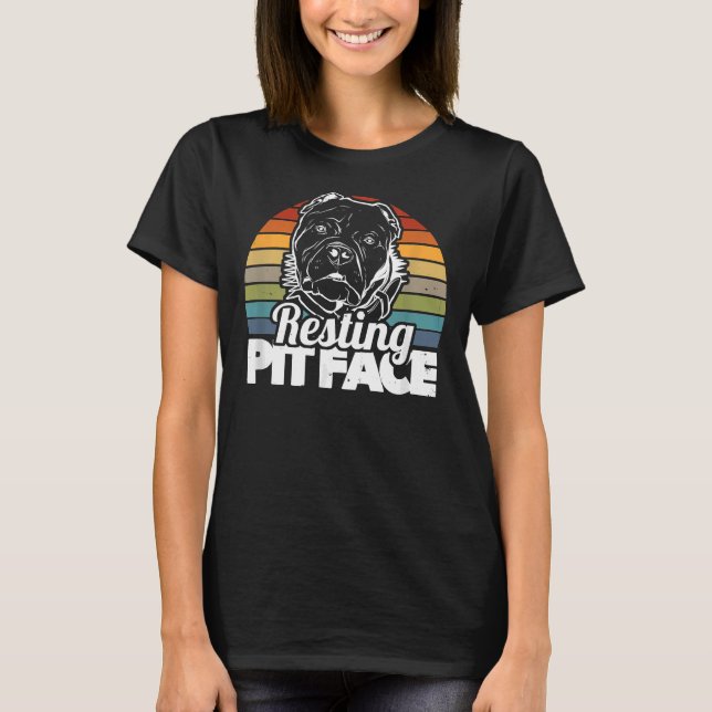 Camiseta Dueño de Pitbull Perro Lover Trainer Resting Pi (Anverso)
