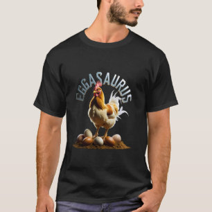 Camiseta Dueño de pollo divertido Eggasaurus Amante cuidado