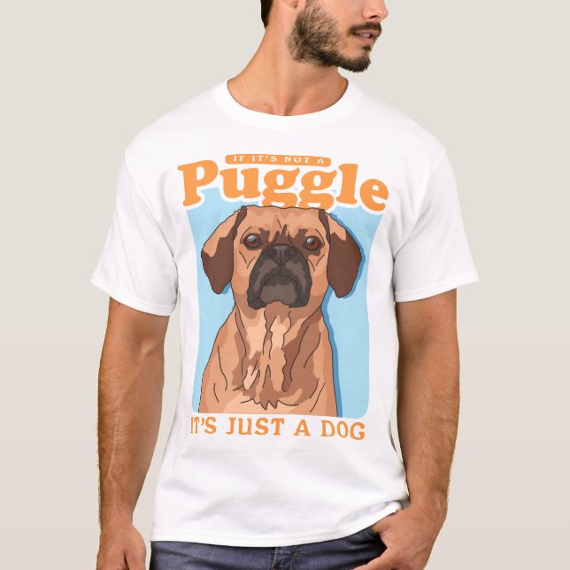 Camiseta Dueño de Puggles perro es una copia de Puggle (Anverso)