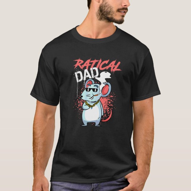 Camiseta Dueño de rata radical roedor   (Anverso)