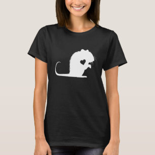Camiseta Dueño De Ratas Rat Heart Love Rodent Rat Lover Mou