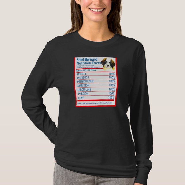 Camiseta Dueño de raza de perro de San Bernardo Divertido h (Anverso)