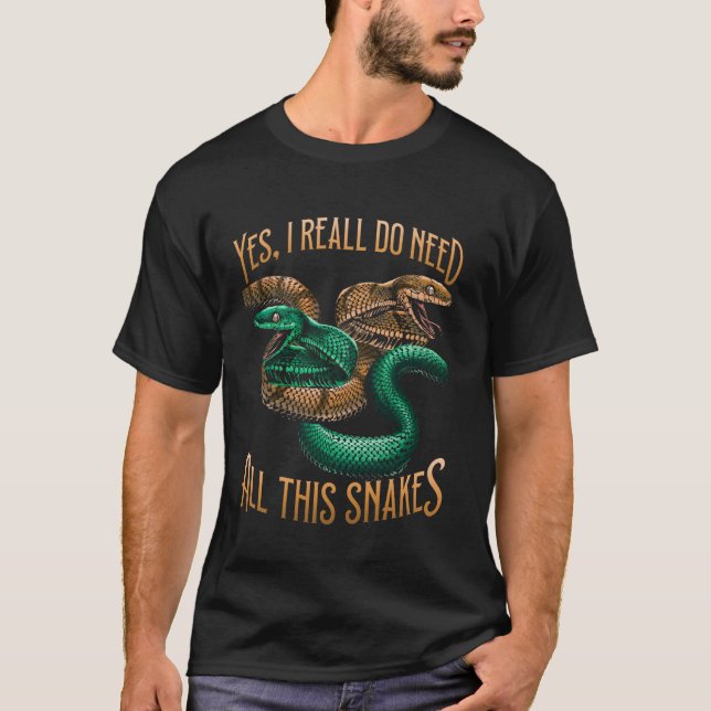 Camiseta Dueño de serpiente cita de roca (Anverso)