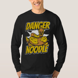 Camiseta Dueño de serpiente Danger Noodle Serpiente  Pitón 