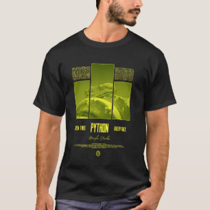 Camiseta Dueño de serpiente pitón de árbol verde Streetwear