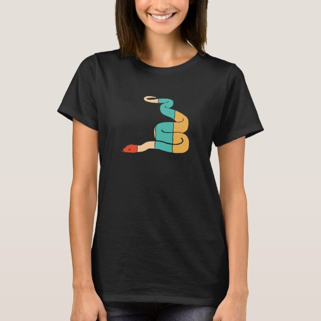Camiseta Dueño de serpiente retro Snake Pythonidae Banana B (Anverso)