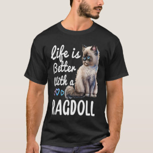 Camiseta Dueño de un gato de Ragdoll lindo Himalayan Birman