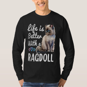 Camiseta Dueño de un gato de Ragdoll lindo Himalayan Birman
