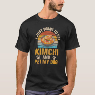 Camiseta Dueño de un perro Kimchi de comida surcoreana
