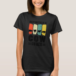 Camiseta Dueño de vaca definitivamente Animales de granja v