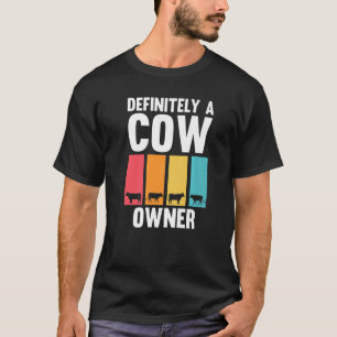 Camiseta Dueño de vaca definitivamente granja de vacas