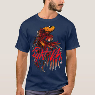 Camiseta Dueño del acuario Fight Me Aquarium Betta Fighting