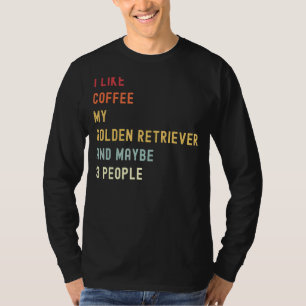 Camiseta Dueño Del Golden Retriever Perro Y Café Retro