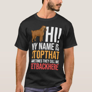 Camiseta Dueño del Griffon Dog de Bruselas
