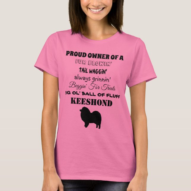 CAMISETA DUEÑO DEL KEESHOND (Anverso)