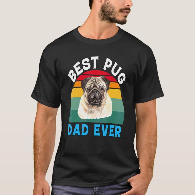 Camiseta Dueño del Mascota Pug Dog Perro adorable mejor pap (Anverso)
