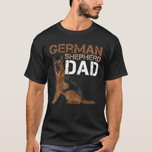 Camiseta Dueño del pastor alemán Dad Shepard German Dog Lov (Anverso)