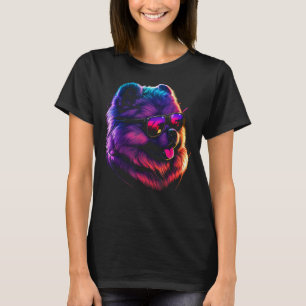 Camiseta Dueño del perro de Chow Chow Vaporwave Notorious D