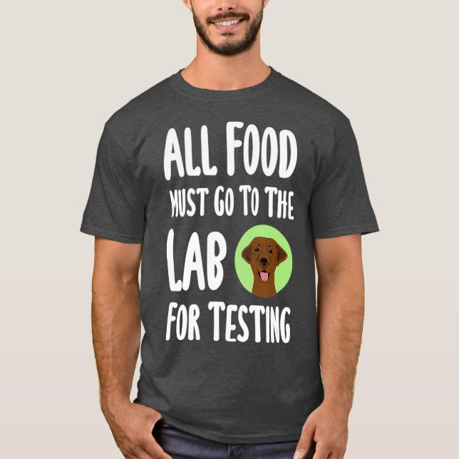 Camiseta Dueño gracioso de un amante de perro en el laborat (Anverso)
